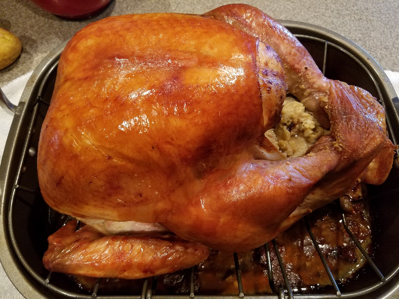 El tradicional pavo para Thanksgiving Dinner